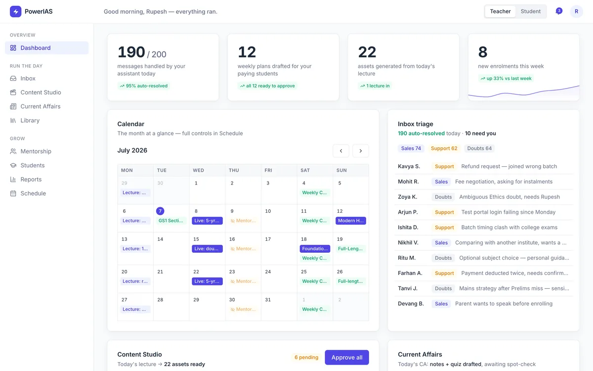 Mentorship LMS, live site